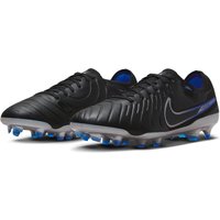 NIKE Tiempo Legend 10 Pro FG Firm-Ground Fußballschuhe Herren 040 - black/chrome-hyper royal 40 von Nike