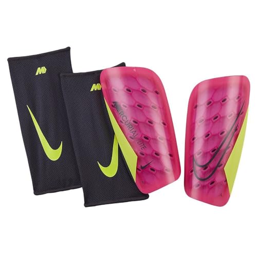 NIKE Unisex – Erwachsene NK MERC LITE-FA22 Schienbeinschoner, Pink Spell/Volt/Gridiron, L von Nike