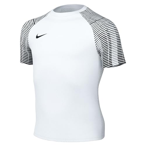NIKE Unisex Kinder Y Nk Df Academy JSY T-Shirt, Weiß - Schwarz, L EU von Nike