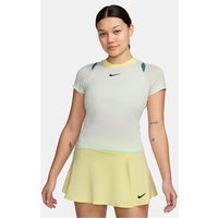 NIKECourt Advantage Dri-FIT kurzarm Tennisshirt Damen 394 - barely green/barely green/black S von Nike