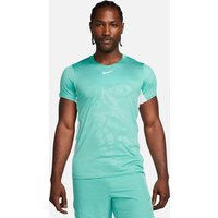 NIKECourt Dri-FIT Advantage Printed Tennisshirt Herren 392 - washed teal/white/white XS von Nike
