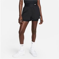 NIKECourt Dri-FIT Advantage Tennisshorts Damen 010 - black/white S von Nike