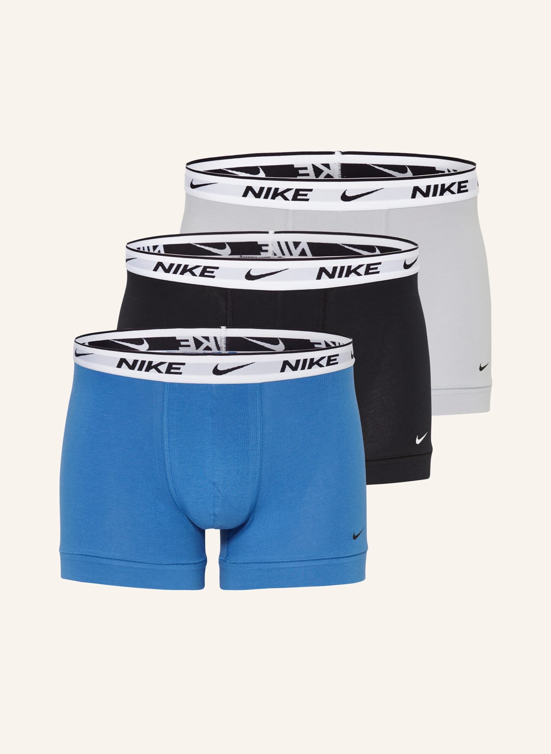 Nike 3er-Pack Boxershorts Everday Cotton Stretch blau von Nike