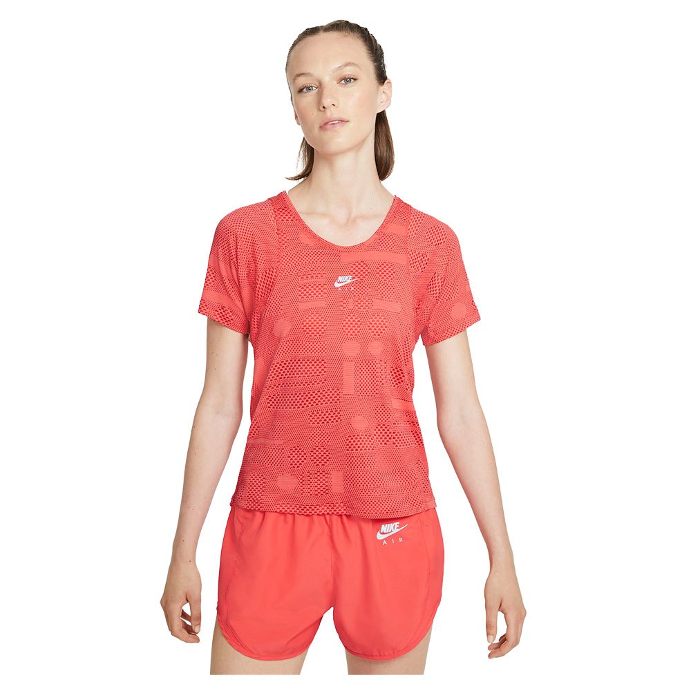 Nike Air Dri Fit Short Sleeve T-shirt Orange M Frau von Nike