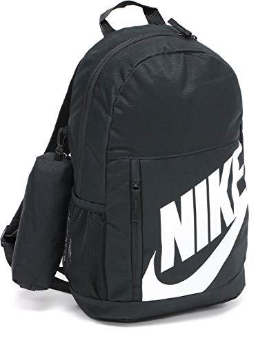 Nike BA6030 Jungen Elemental Rücksack, Schwarz/Schwarz/Weiß, 45,5 x 30,5 x 12,5cm von Nike