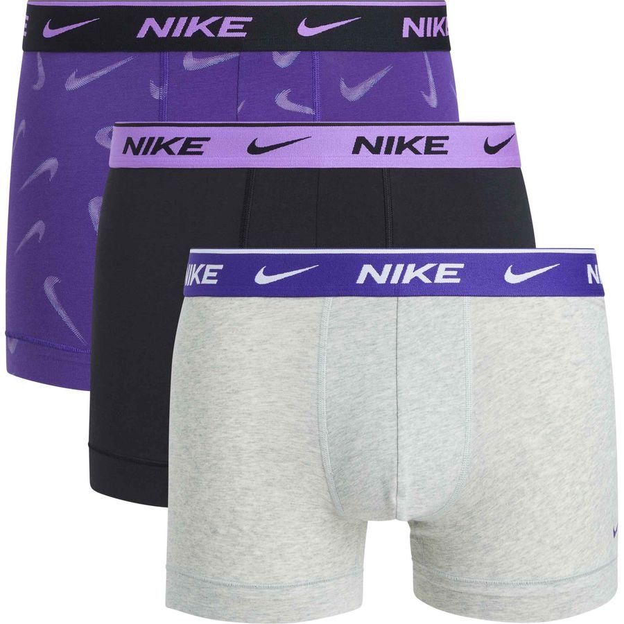 Nike Boxershorts Everyday Cotton Stretch 3er-Pack - Fuchsia Dream/Grau von Nike
