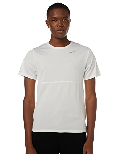 Nike CJ5332 M NK DF Run TOP SS T-Shirt Mens White/White/Reflective silv XL von Nike
