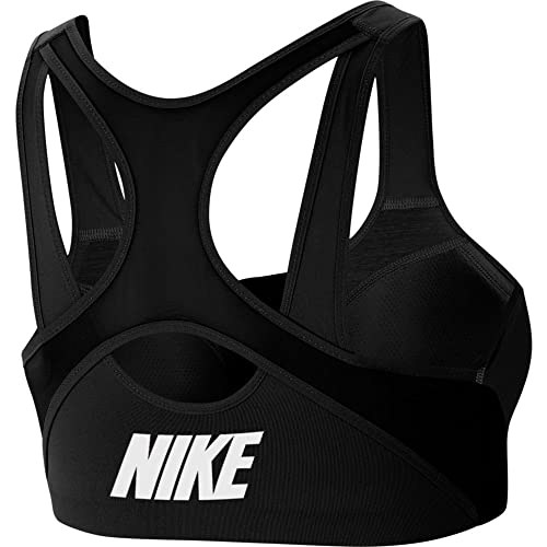 Nike CN3718-010 Shape Zip Bra Sports Bra Womens Black/Black/White/(White) S von Nike