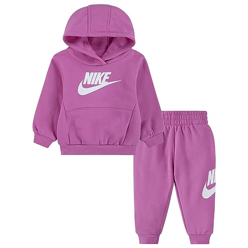 Nike Club Fleece Trainingsanzug für Babys, Violett, Code 66L135-AFN, fuchsia/weiß, 12 Monate von Nike