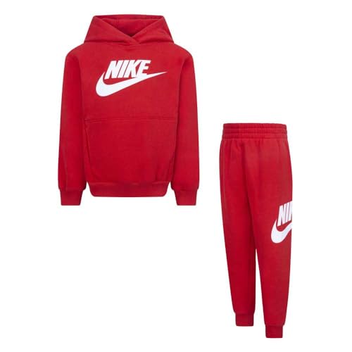 Nike Club Fleece Trainingsanzug für Kinder, Rot, Code 86L135-U10, rot/weiß, 5-6 Jahre von Nike
