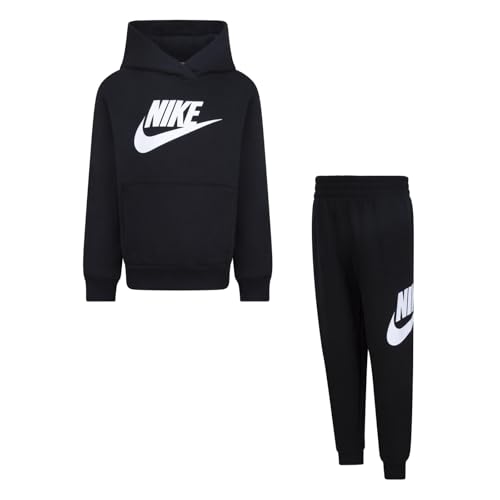 Nike Club Fleece Trainingsanzug für Kinder, Schwarz, Code 86L135-023, schwarz/weiß, 6-7 Jahre von Nike