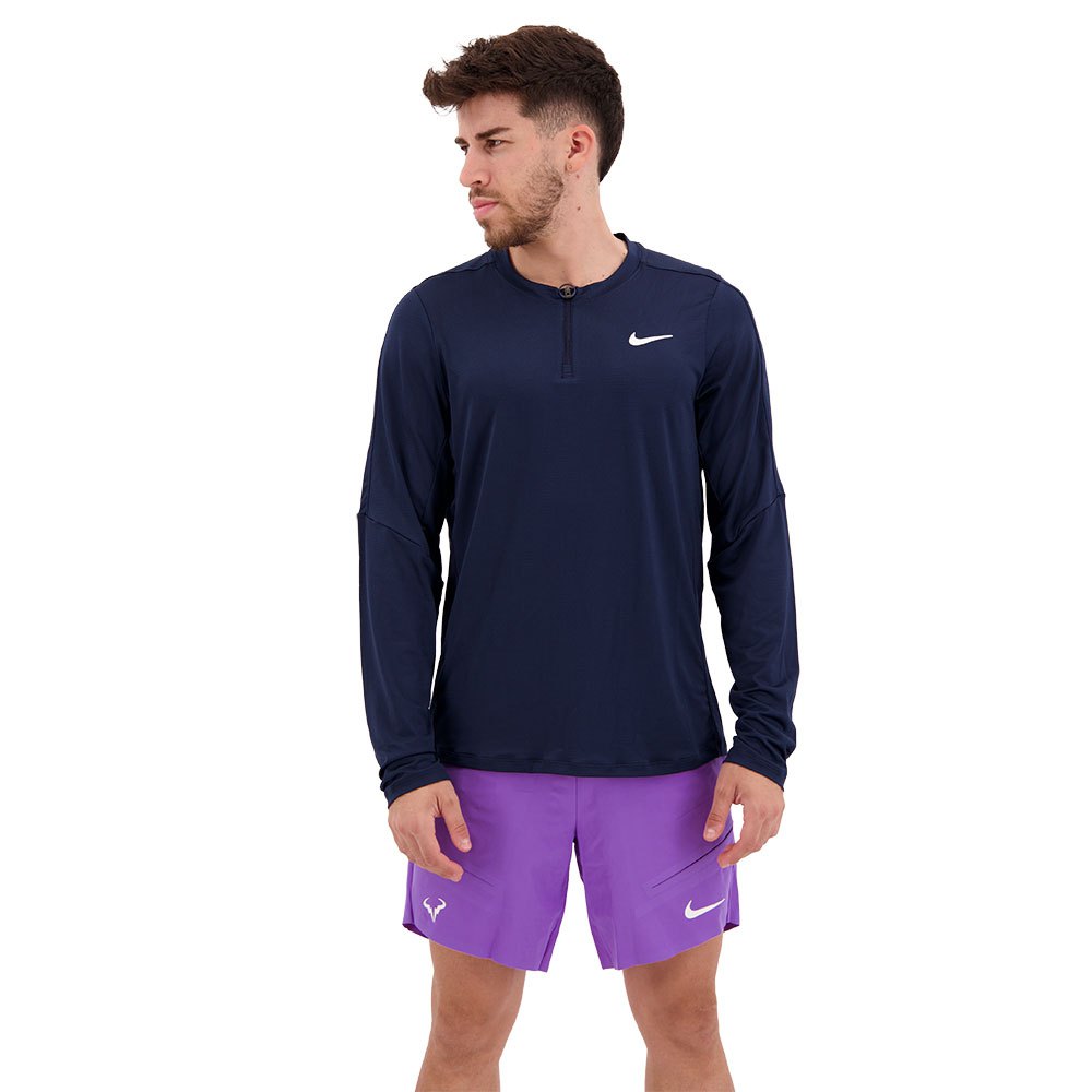 Nike Court Dri Fit Advantage Long Sleeve T-shirt Blau XL Mann von Nike