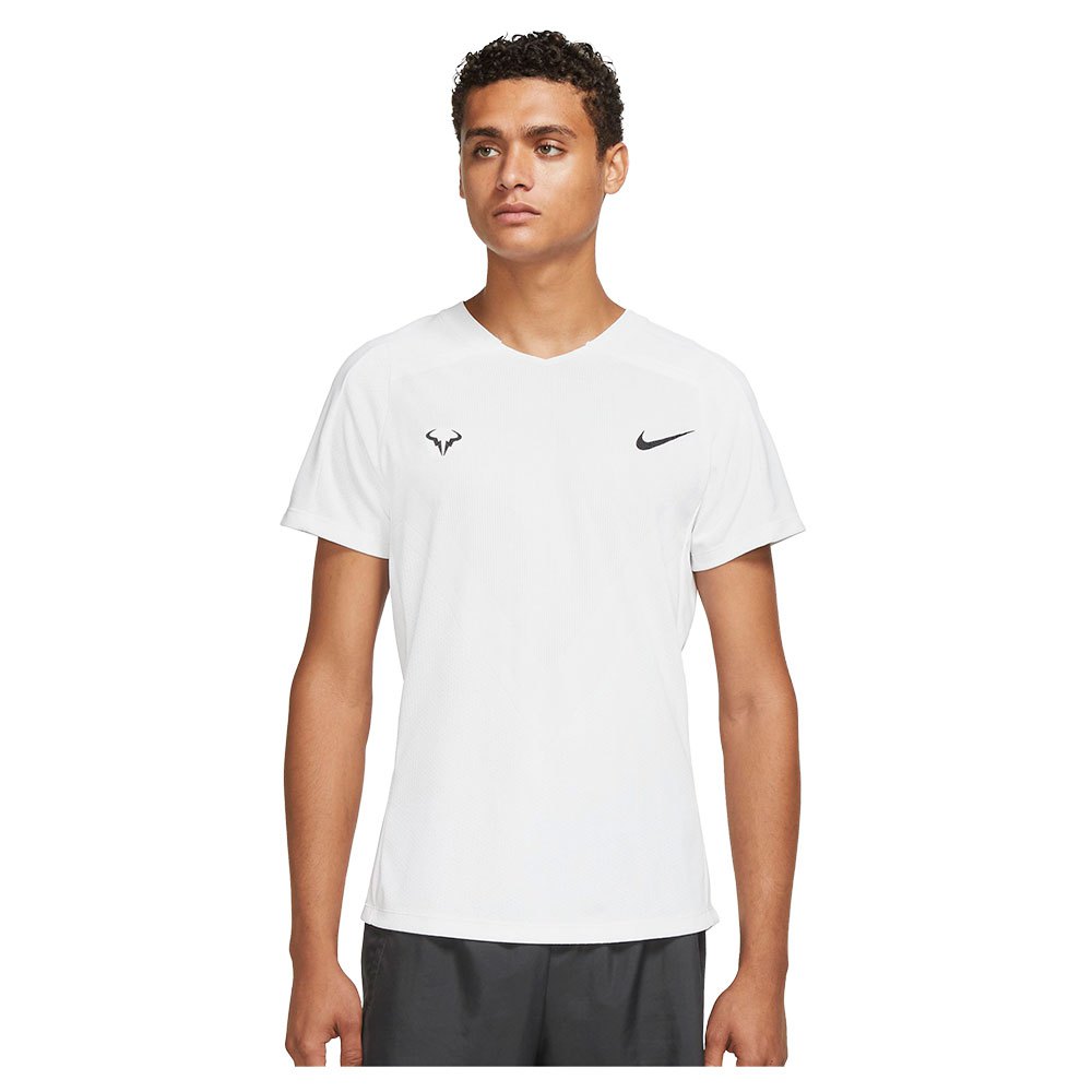 Nike Court Dri Fit Advantage Rafa Short Sleeve T-shirt Weiß M Mann von Nike
