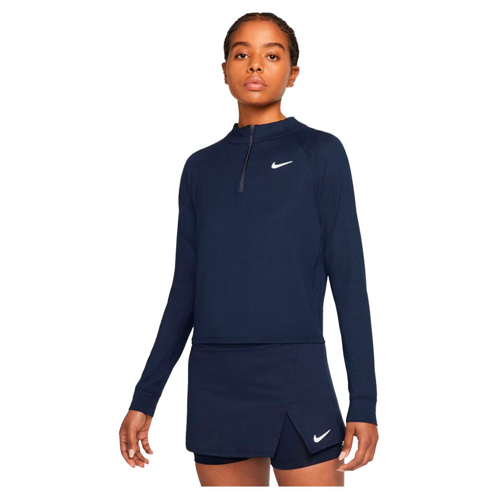 Nike Court Dri Fit Victory Long Sleeve T-shirt Blau XL Frau von Nike