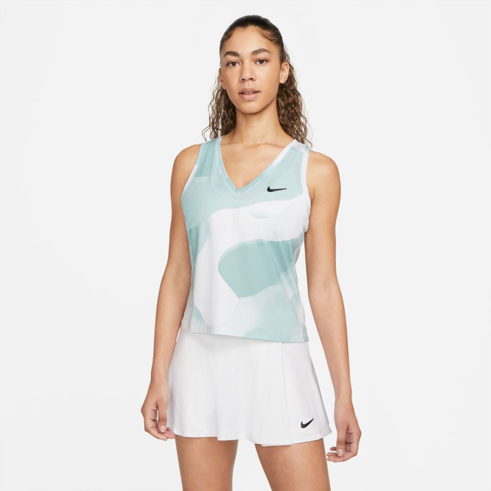Nike Court Dri Fit Victory Printed Sleeveless T-shirt Weiß XS Frau von Nike