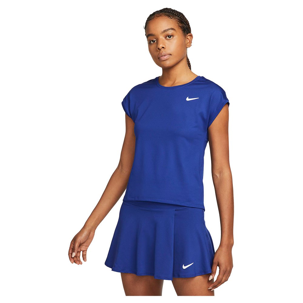 Nike Court Dri Fit Victory Short Sleeve T-shirt Lila M Frau von Nike