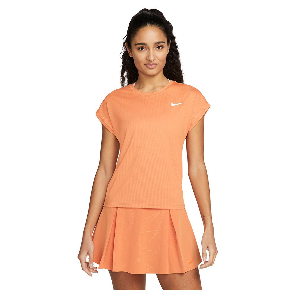 Nike Court Dri Fit Victory Short Sleeve T-shirt Orange S Frau von Nike