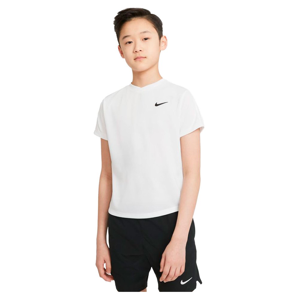 Nike Court Dri Fit Victory Short Sleeve T-shirt Weiß 10-12 Years Junge von Nike