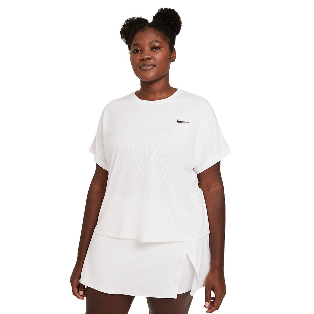 Nike Court Dri Fit Victory Short Sleeve T-shirt Weiß M / Regular Frau von Nike