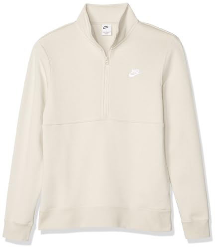 Nike DD4732-073 M NSW Club BB HZ TOP Sweatshirt Herren Light Bone/Light Bone/White Größe S von Nike