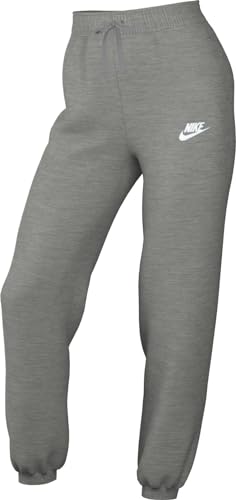 Nike DQ5800-063 W NSW Club FLC MR OS Pant Pants Damen DK Grey Heather/White Größe XL-T von Nike