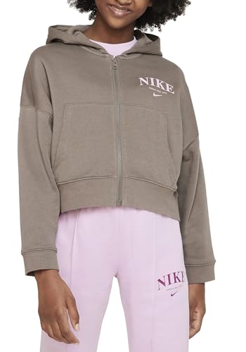 NIKE DV2565-040 G NSW Trend FLC FZ Hoodie Sweatshirt Unisex Olive Grey Größe XS von Nike
