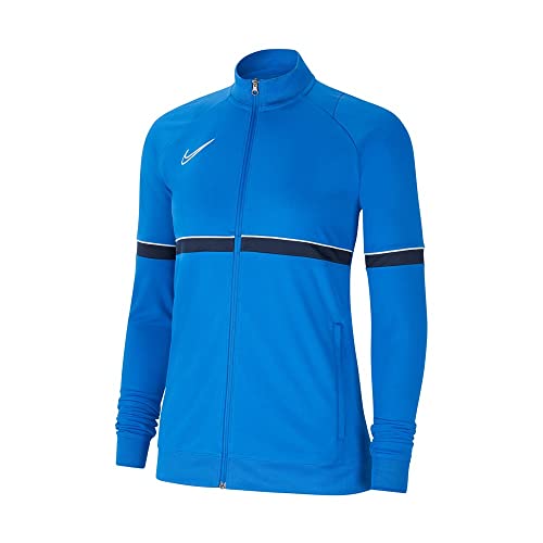 Nike Damen, Women's Academy 21 Track Jacket, ROYAL BLUE/WHITE/OBSIDIAN/WHITE, CV2677-463, L von Nike