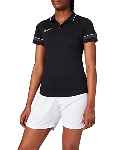 Nike Damen Dri-FIT Academy Polo Hemd, Schwarz/Weiß/Anthrazit/Weiß, XS von Nike