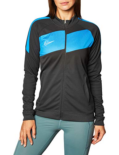 Nike Damen Academy Pro Reißverschluss-Sweatshirt, Antracite/Foto Blu/Bianco, M von Nike