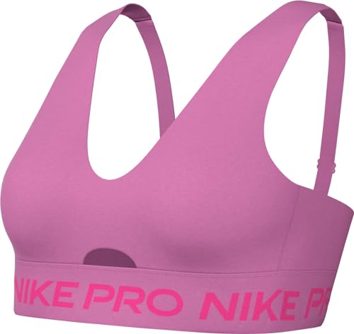 Nike Damen Bra W Np Indy Plunge Bra, Playful Pink/Alchemy Pink/White, FQ2653-675, XS von Nike