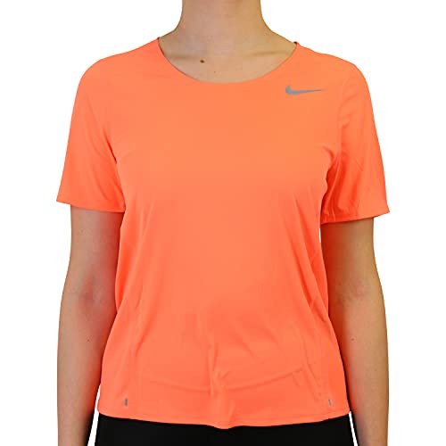 Nike Damen City Sleek T Shirt, Bright Mango/Reflective Silv, XS EU von Nike
