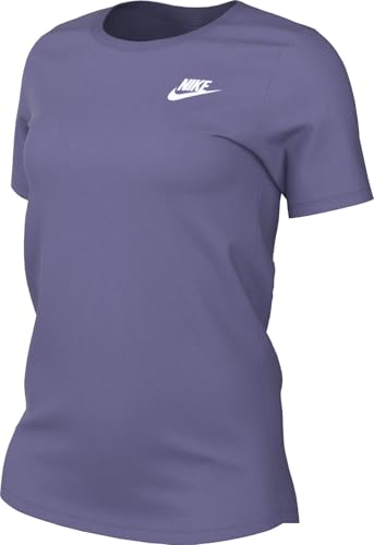 Nike Damen Club T-Shirt, Dusty Amethyst, M von Nike