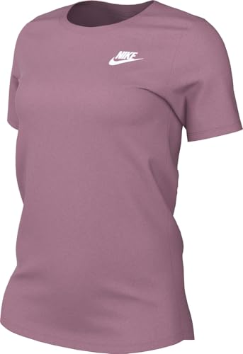 Nike Damen Club T-Shirt, Elemental Pink, S von Nike