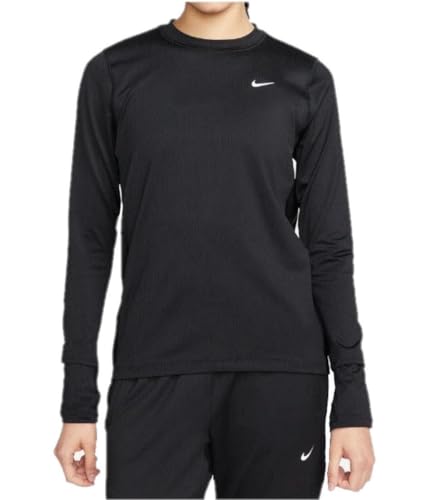 Nike Damen Df Element Crenv T-Shirt, Schwarz/Reflective Silv, XS von Nike