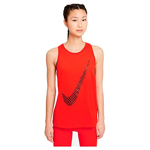 Nike Damen Df Icon Clash T-Shirt, Chile Red/Black, S von Nike