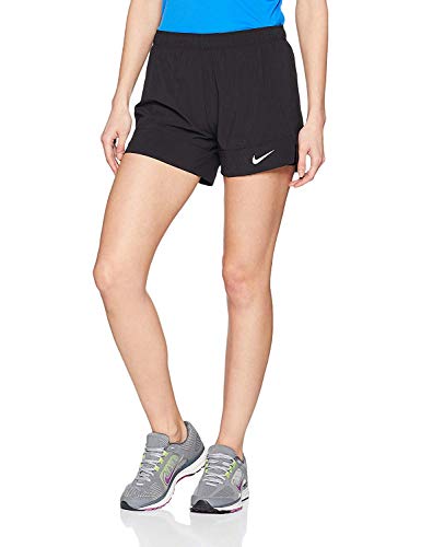 Nike Damen Dri-FIT Flex 2-in-1 Shorts, Black/Black/White, XL von Nike