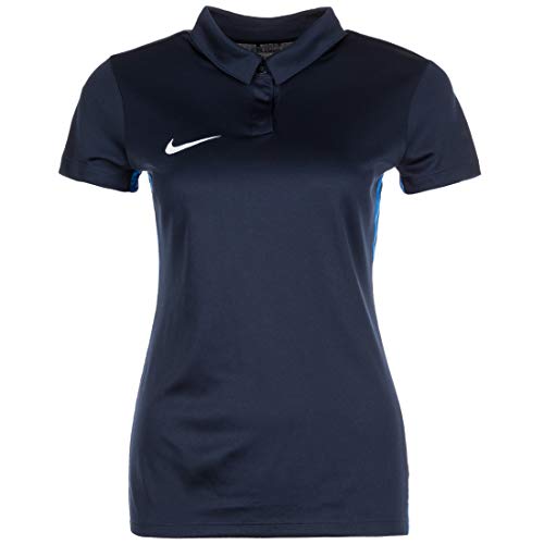 Nike Damen Dry Academy 18 Poloshirt, Obsidian/Royal Blue/White, XS von Nike