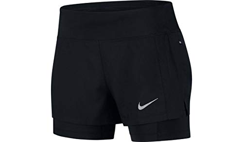 Nike Damen Eclipse 2-in-1 Shorts, Black, S von Nike
