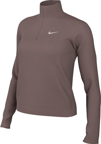 Nike Damen Long Sleeve Top W Nk Df Pacer Hz, Smokey Mauve/Reflective Silv, DQ6377-208, S von Nike