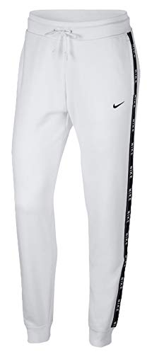 Nike Damen NSW Logo Tape Hose, White/Black, XL von Nike