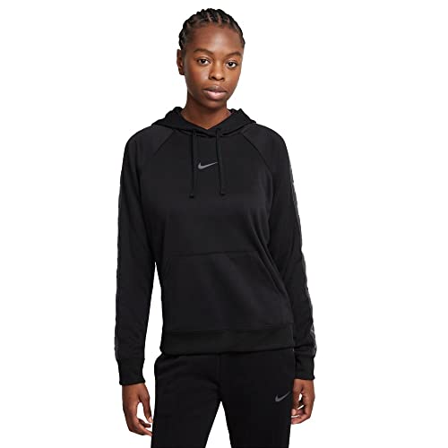 Nike Damen Pk Tape Kapuzenpullover, Black, S von Nike