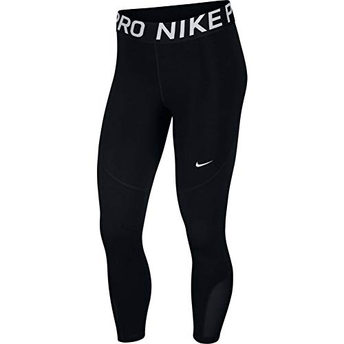Nike Damen Pro Crop Tights, Black/White, XL von Nike