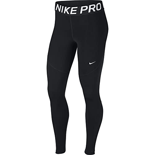 Nike Damen Pro Tights, Black/White, L von Nike