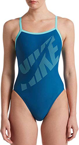 NIKE Damen Racerback Einteiler Bikini, Industrielles Blau, Größe 11 von Nike