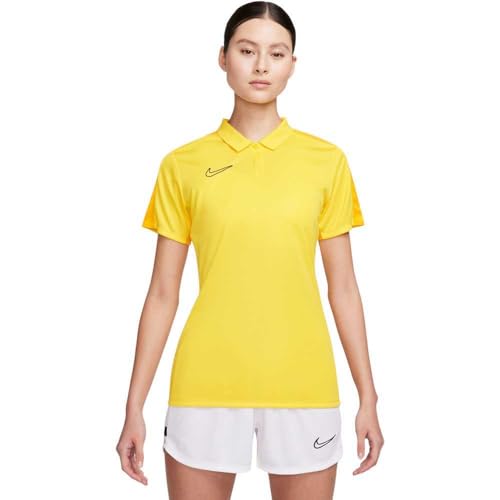 Nike Damen Short-Sleeve Polo W Nk Df Acd23 Polo Ss, Tour Yellow/University Gold/Black, DR1348-719, XL von Nike