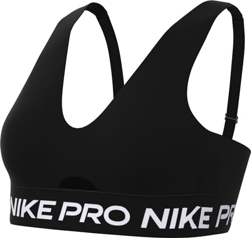 Nike Damen Sport-BH Pro Indy Plunge Bra Sw, Black/White, HF5961-010, M von Nike