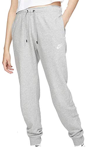 Nike Damen Sportswear Essential Jogginghose, Dark Grey Heather/White, S von Nike