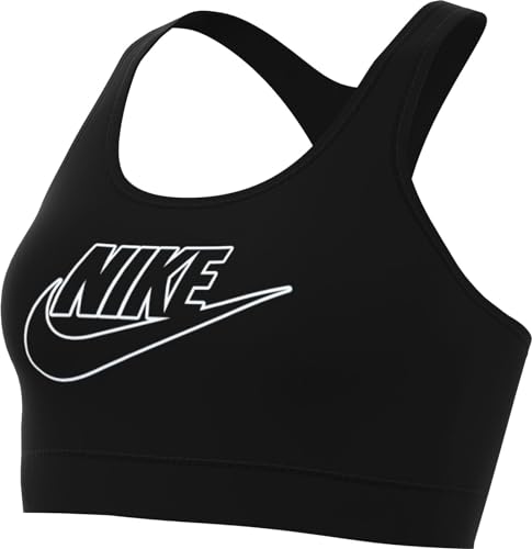Nike Damen Swoosh Futura T-Shirt, Schwarz/Weiß/Schwarz, M von Nike