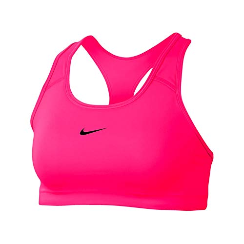 Nike Damen Swoosh Pad BH, Hyper Pink/Black, XS von Nike