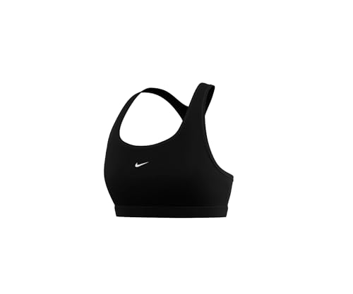 Nike Damen Swoosh SPT T-Shirt, Schwarz/Weiß, L von Nike